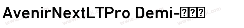 AvenirNextLTPro Demi字体转换